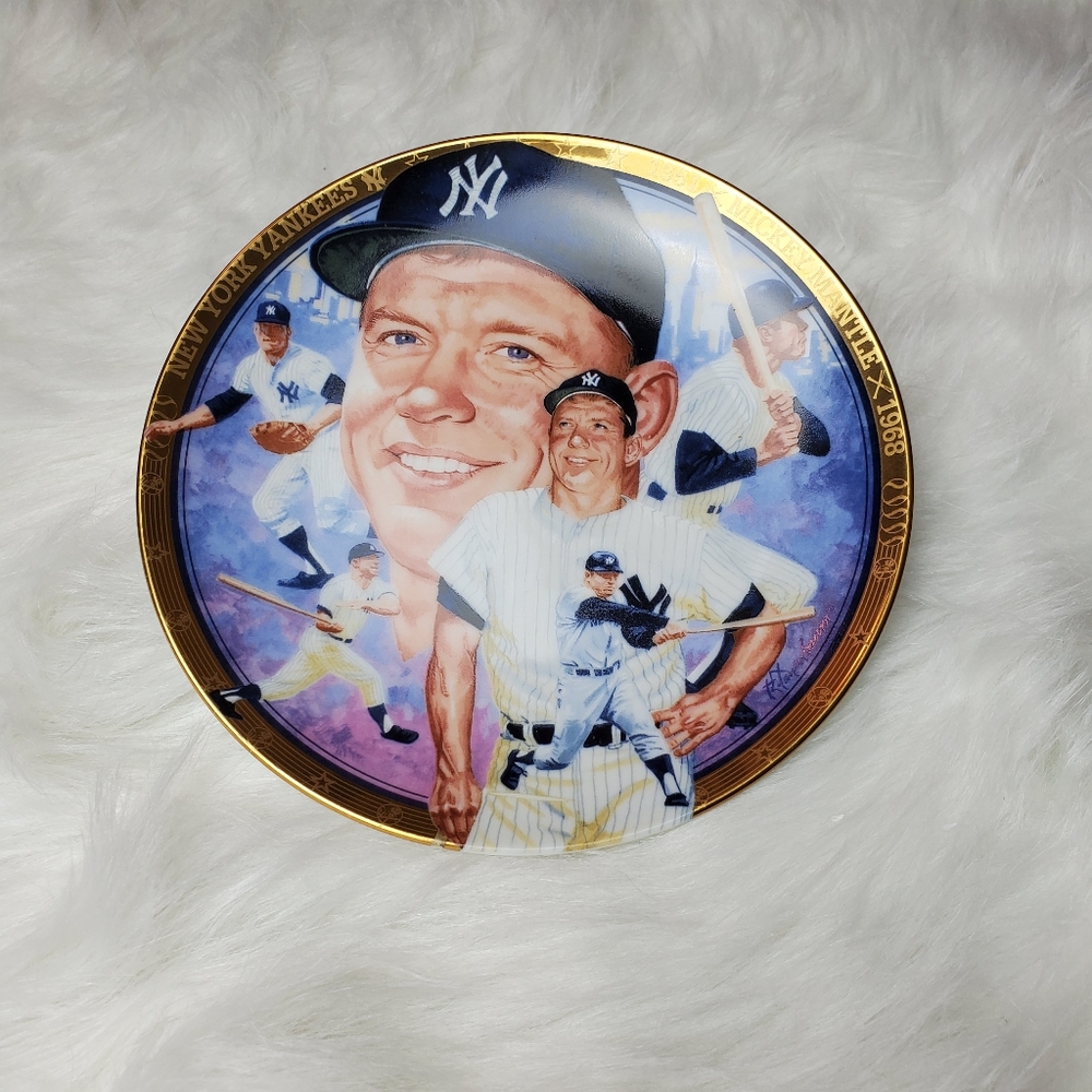 Mickey Mantle collectors plate